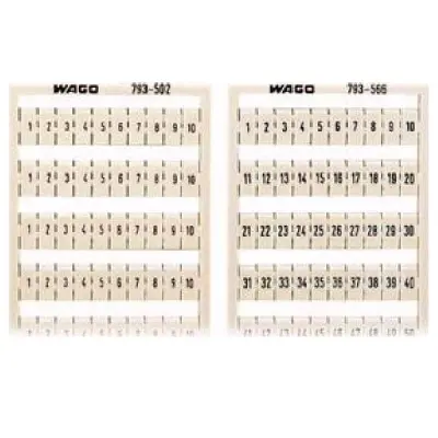 5 kosov. WAGO GmbH & Co. KG Sistem za označevanje WMB 793-504