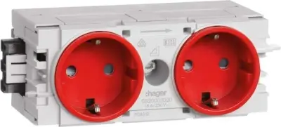 Tehalit vtičnica 2-kanalna rt GS2000 vrt