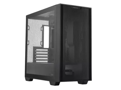 Črno ohišje iz kaljenega stekla Micro-Atx za Asus A21