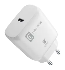 CELLULARLINE 25W Type-C bel hišni polnilec