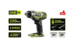 Ryobi aku udarni odvijač R18ID3-0(18V ONE+,1/4,220Nm,brez aku)