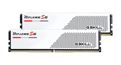 G.Skill Ripjaws S5 32GB Kit (2x16GB) DDR5-6000MHz, CL30, 1.35V, WHITE