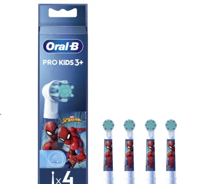 ORAL-B Kids Spiderman 4/1 nastavki