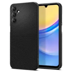 SPIGEN Galaxy A15 Liquid Air Matte črn ovitek za telefon