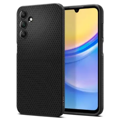 SPIGEN Galaxy A15 Liquid Air Matte črn ovitek za telefon