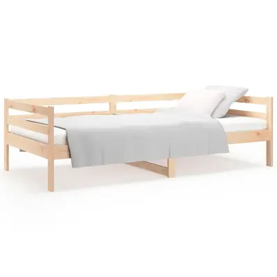vidaXL Izvlečna postelja brez vzmetnice 80x200 cm trdna borovina