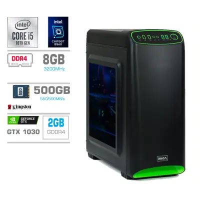 Računalnik MEGA MT 4000S i5-10400F/GT1030/8GB/500GB/350W/Brez OS