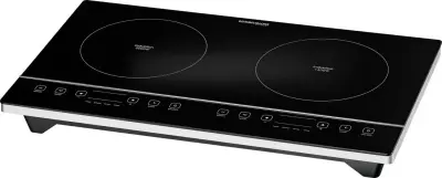 Rommelsbacher Indukcijska dvojna steklokeramična kuhalna plošča CT 3405/IN bw