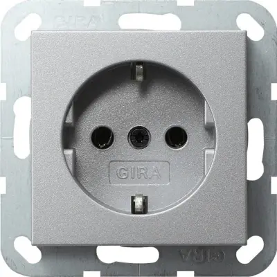 Gira Schuko vtičnica aluminij System55 018826