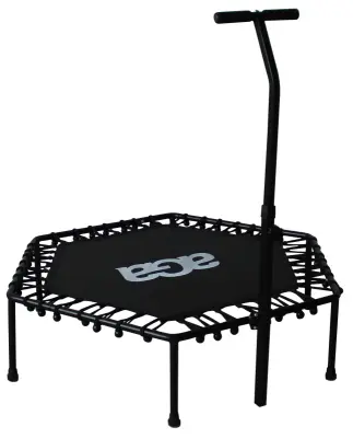 Aga FITNESS Trampolin 130 cm črn + ročaj