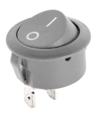 STIKALO 0-1 220V/6A za montažo fi: 22mm  srebrne barve