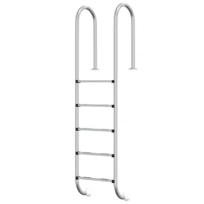 vidaXL Lestev za bazen 54x38x211 cm 304 nerjaveče jeklo