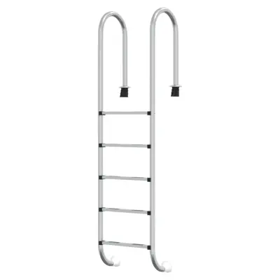 vidaXL Lestev za bazen 54x38x211 cm 304 nerjaveče jeklo