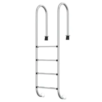 vidaXL Lestev za bazen 54x38x184,5 cm 304 nerjaveče jeklo