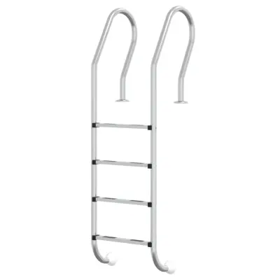 vidaXL Lestev za bazen 54x38x184,5 cm 304 nerjaveče jeklo