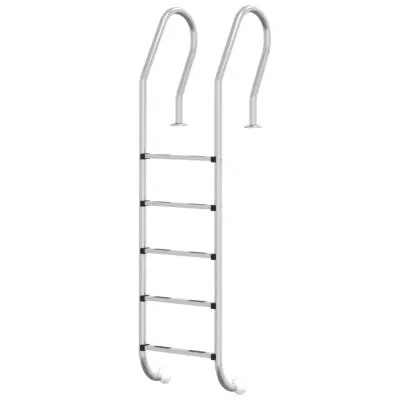 vidaXL Lestev za bazen 54x38x211 cm 304 nerjaveče jeklo