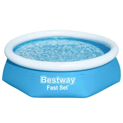 Bestway Napihljiv bazen Fast Set okrogel 244x66 cm 57265