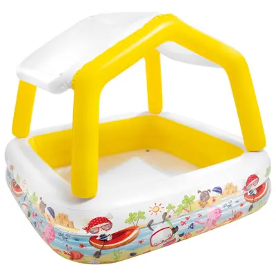 Intex Napihljiv bazen s streho 157x157x122 cm