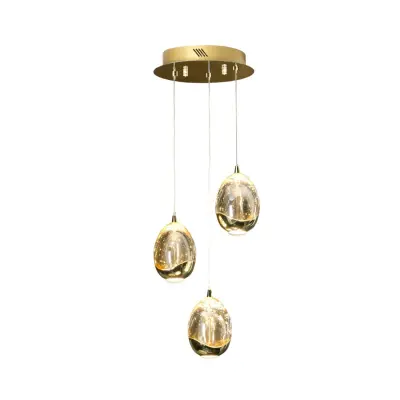 Rocio obesek svetilka D25, 3Led, zlato