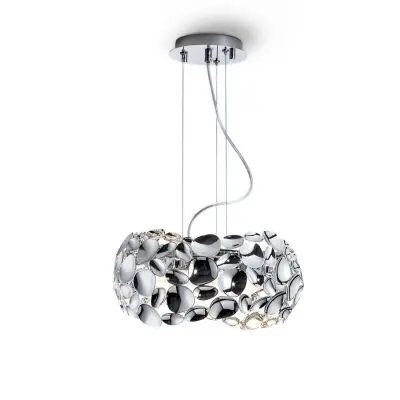 Narisa obeska svetilka, 3L, D32, Chrome