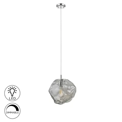 Petra obesek svetilka 1L D27, Chrome E27