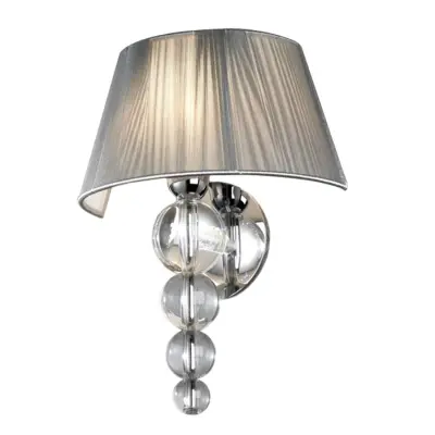 Živo srebro Clear Wall Lamp