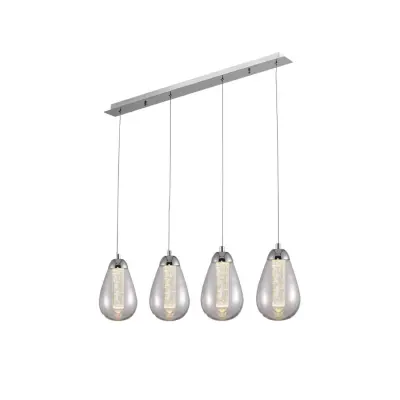 Taccia linearna svetilka za vzmetenje 4l LED krom