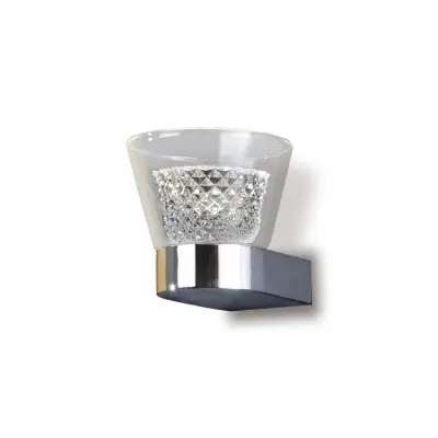Lucna stenska svetilka, 1 LED, krom