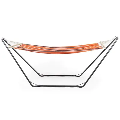 VonHaus viseča mreža z okvirjem oranžna