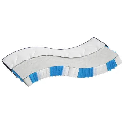 vidaXL Vzmetnica z žepkastim vzmetenjem srednje trda 100x200 cm