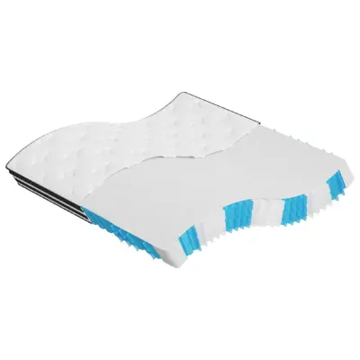 vidaXL Vzmetnica z žepkastim vzmetenjem srednja 200x200 cm