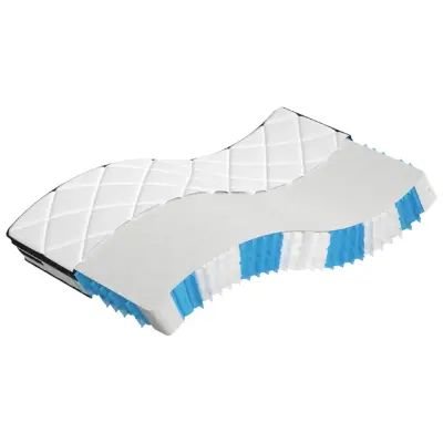 vidaXL Vzmetnica z žepkastim vzmetenjem srednja plus 70x200 cm