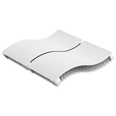 vidaXL Vzmetnica z bonnell vzmetenjem srednje trda 200x200 cm dvojna