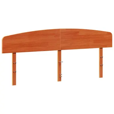 vidaXL Vzglavje voščeno rjava 180 cm trdna borovina