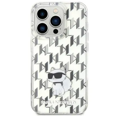 Ovitek KARL LAGERFELD  KLHCP15LHNCMKLT, Iphone 15 PRO, srebrn