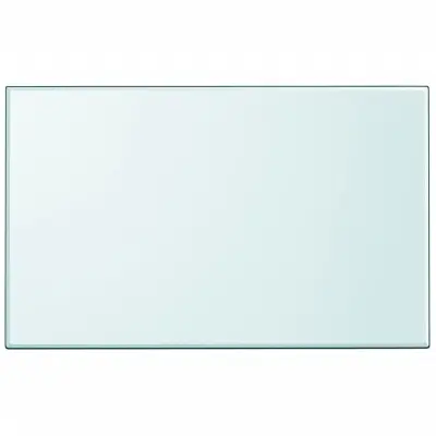 vidaXL Površina za Mizo Kaljeno Steklo Pravokotna 1000x620 mm