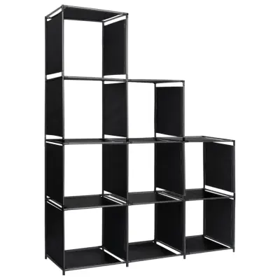 vidaXL Razstavna stopničasta polica 130x45x170 cm blago