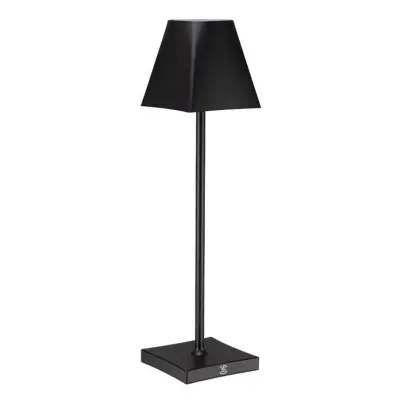 Namizna led svetilka Etere 9,5xh38,5cm / črna / polnilna baterija+usb / 3,5W / aluminij, akril