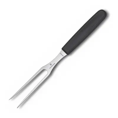 Vilica za meso 15CM / črn ročaj / inox, polipropilen