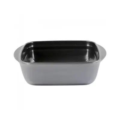 Pekač Bor 20x17xh6cm / siv / borosilikatno steklo, non-stick