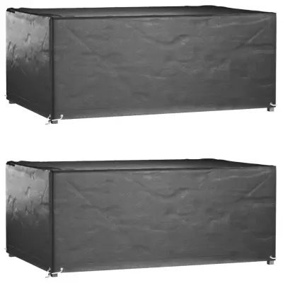 vidaXL Prevleka za vrtno pohištvo 2 kosa 180x122x75 cm pravokotna