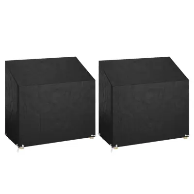 vidaXL Prevleka za gugalno klop 2 kosa 8 obročkov 130x70x70/88 cm PE