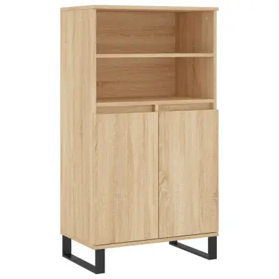 vidaXL Visoka omara sonoma hrast 60x36x110 cm inženirski les