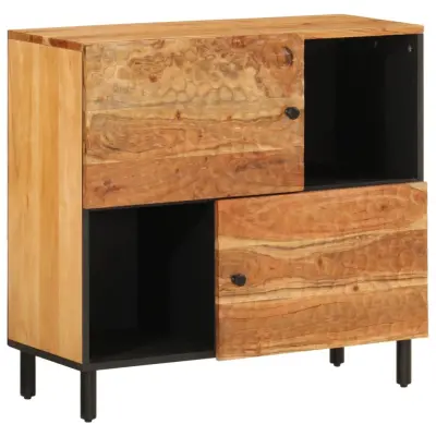 vidaXL Stranska omarica 80x33x75 cm trden akacijev les