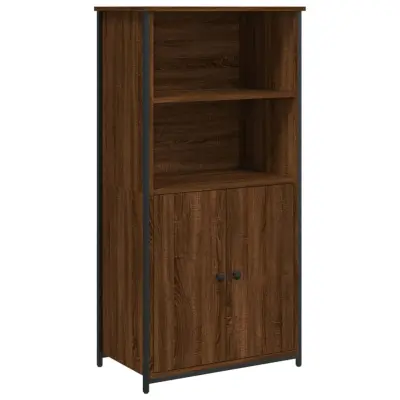 vidaXL Visoka omara rjavi hrast 62x36x121,5 cm inženirski les