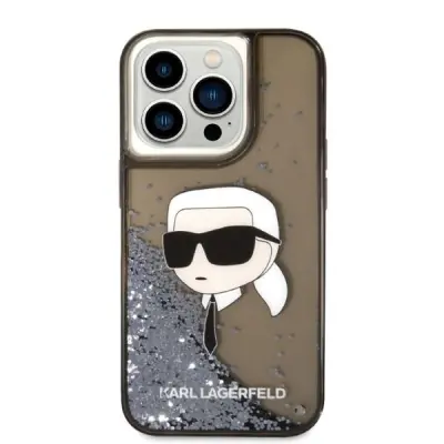Ovitek KARL LAGERFELD KLHCP14LLNKHCK, Iphone 14 Pro, črn
