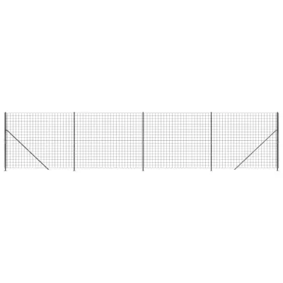 vidaXL Mrežna ograja s prirobnico antracit 2x10 m