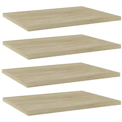vidaXL Dodatne police za omaro 4 kosi sonoma hrast 40x30x1,5 cm