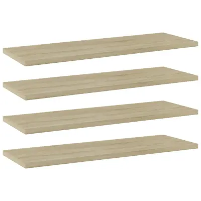 vidaXL Dodatne police za omaro 4 kosi sonoma hrast 60x20x1,5 cm