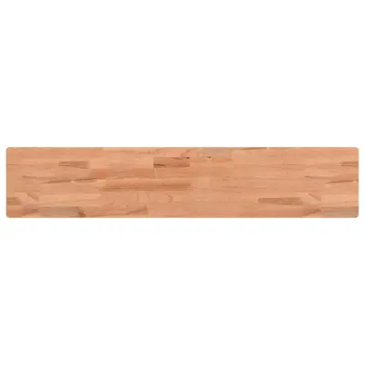 vidaXL Stenska polica 100x20x1,5 cm trdna bukovina
